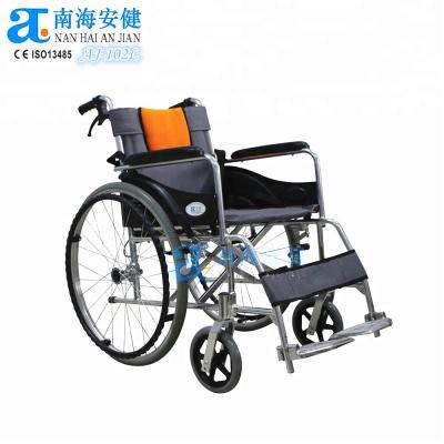 China AJ-102L Rehabilitation New Aluminum Nylon Mesh Fabric Portable Lightweight Aluminum Wheelchair For Sale for sale