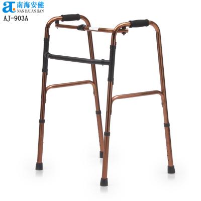 China AJ-903A Aluminum 2-in-1 Effortless Universal Anti-jump Disabled Aluminum Walking Frame Disabled for sale