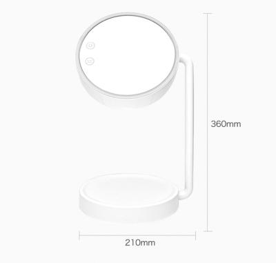 China China Product Amazon Top Touch Control Sale In ERP 2.0 Vanity Mirror With Lights Makeup Mirror 180 Degree LED Desktop Vanity Mirror For Bathroom for sale