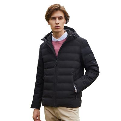 China [TANBOER-TA201521] fashion good quality style packable men's breathable down jacket with hood for sale