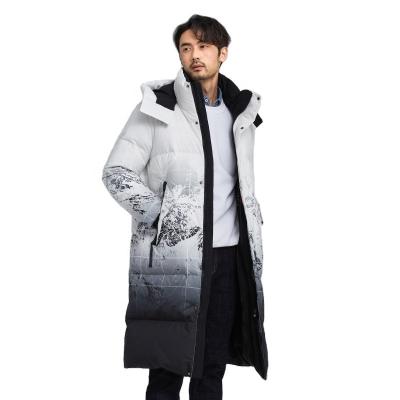 China Sustainable Snow Mountain Style [TANBOER-TA212877] Plus Size 90% Down Coat Man Rise for sale