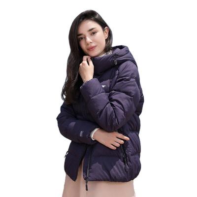 China Tanboer New Style Fashion Custom Made Breathable Windproof Blue Anti-Shrink Overcoat Popular High Quality Women Down Jacket for sale