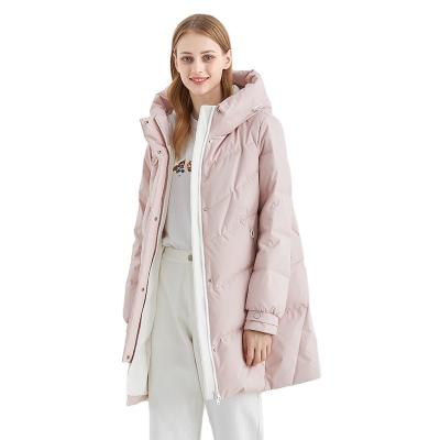 China QUICK DRY [TANBOER-TB202636] long down jacket for women for sale