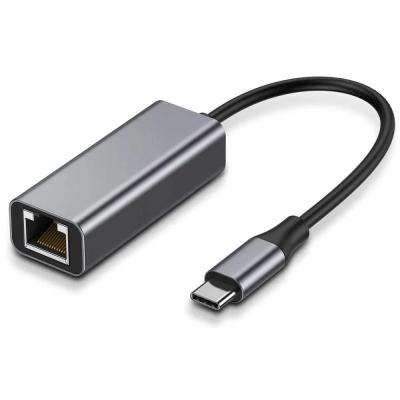 China LAPTOP USB C Type-C to 1000M Ethernet RJ45 Lan Gigabit Ethernet Adapter Network Card USB Ethernet Adapter for sale