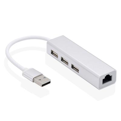 China Desktop USB C Hub 4 In 1 Usb 2.0 RJ45 Lan Ethernet Adapter Dock Port For Phone Laptop iMAC for sale