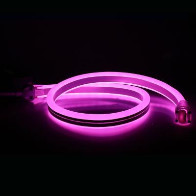 China Hotel Birthday Neon Light Factory Outdoor Double Sides 11x24mm Pixel 5050 RGB WS2811 SPI DMX LED Flexible Rope Strip IP68 Waterproof for sale