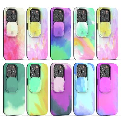 China Custom UV Printing Anti-drop Phone Cases, 3d Printing Design Sliding Cover TPU Shockproof PC Mobile Phone Case For iPhone 13 12 11 Pro Max for sale