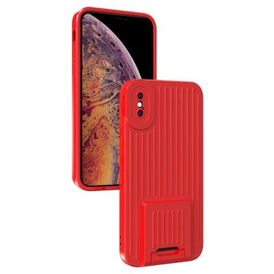 China Shockproof Two Way Stand Series Cell Phone Case For iPhone xs 11 12 13 Pro Max Kickstand Phone Cover Luggage Suitcase Girls Women for sale