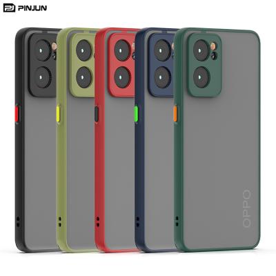 China Smoke Shockproof Luxury Scratch-Resistant Cell Phone Case, For ZTE Axon 40 Pro Matte Good Touch Back Cover With Colorful Button for sale