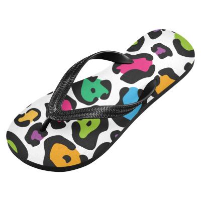 China CUSHIONING Stylish Custom Logo Thong Summer Beach Casual Eva Rubber Slippers For Women Ladies Sandals for sale