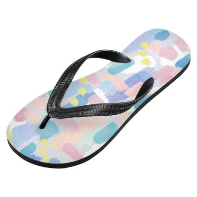 China CUSHIONING New Design Summer Beach Wedding PVC Straps Rubber Flip Flops Custom Women's Sandals With Logo for sale