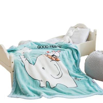 China The Other Cartoon Double Thickened Raschel Covering Children's Nap Blanket for sale