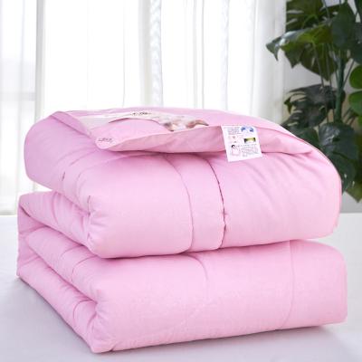 China Modern solid color thickened cotton quilt core winter dorm winter silk comforter for sale