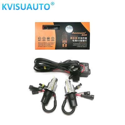 China +80% brightness CQL Aozoom 35w 5800k H4 swing lamp, hi lo super bright h4 hid xenon bulb for sale