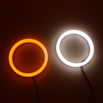 China Full LED 70mm 85mm Auto Headlight CQL SMD3014 Color Angel Eye Halo Amber Ring 95mm White for sale