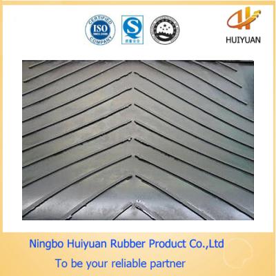 China High Tensile Strength Chevron V Shape Cleated Conveyor Belting for sale