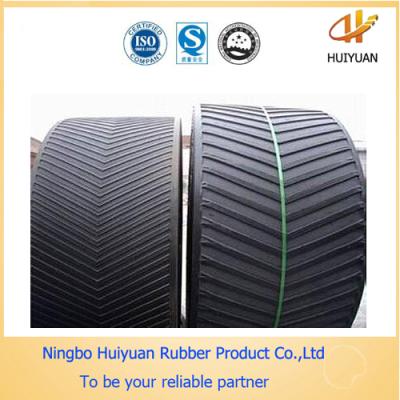 China Professional Standard Industrial Chevron Rough Top Rubber Conveyor Belt for sale