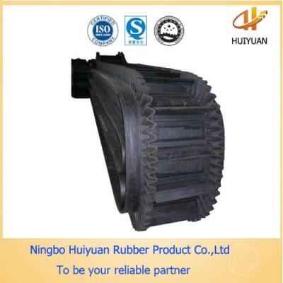 China High Tensile Strength Sidewall Rubber Conveyor Belt (EP150 with cleat) for sale