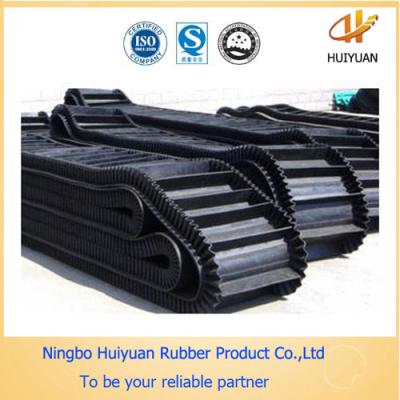 China Big Angle Pattern Rubber Conveyor Belt used in the vertical condition for sale