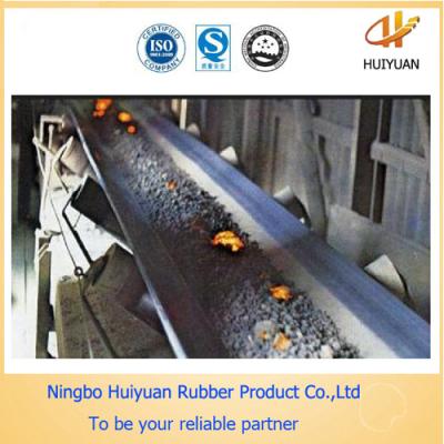 China High Temperature Resistant Rubber Conveyor Belt suitable for cement metallurgical and steel industry for sale