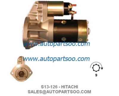 China S13-126 S13-322 - motor de arrancador de HITACHI 12V 2.2KW 9T MOTORES DE ARRANQUE en venta