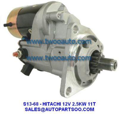 China S13-68, S13-68A, S13-68C, S13-86 - motor de arrancador de HITACHI 12V 2.5KW 11T en venta