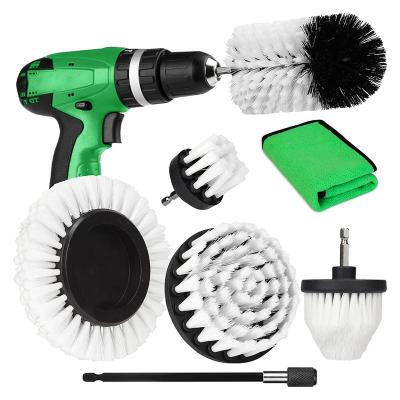 China Household Automotive and Boat Drillbrush Attachment 7 Piece Drilling Cleaning Brush Power Scrubber Cleaning Kit Tub For Rims Tiles Kitchen for sale