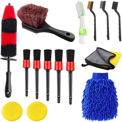 China Car Vents Customized Logo Multifunctional Car Interior 15PCS Car Wash Kits Car Sponge for sale