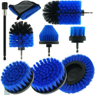 China Free Floor Sample Bathroom Cleaner Electric Drill Car Brush Grout Power Scrubber Cleaning Brush for sale