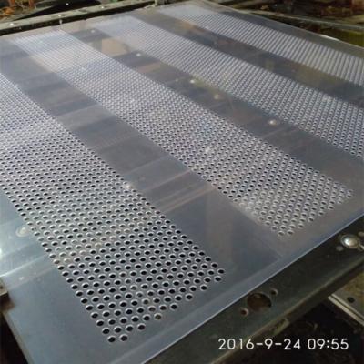 China Clear Decorative Perforated Plastic Decoration PVC Sheet for sale