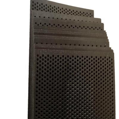 China Filtering Black 2mm Thickness Perforated PP / HDPE / PVC Plastic Sheet For Filters for sale