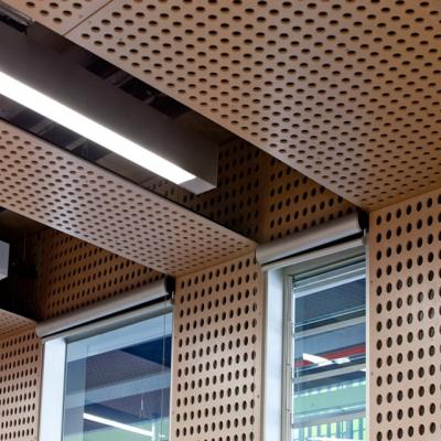 China Artistic Ceilings Decorative Perforated Aluminum Vinyl Soffit Panels For Ventilation for sale