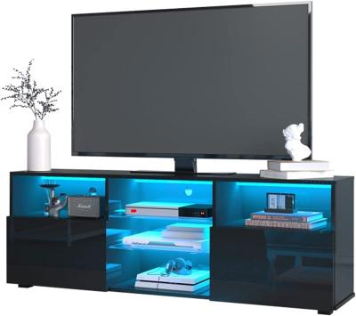 China Modern (Height) Adjustable Hot Sale TV Stand With LED Lights Living Room Furniture TV Stand Wood Cabinet for sale