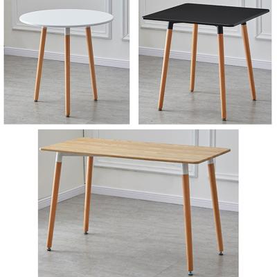 China MDF Top With Legs Solid Wood Nordic Dining Table MDF Top With Legs Wooden Kitchen Table For Living Room End Side Leisure Coffee Table to eat for sale