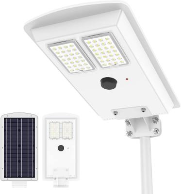 China Solar Street Street Lights Outdoor Dusk to Dawn Motion /Light Sensor IP65 Waterproof Cool White Solar Powered Flood Light 6000K for Park for sale