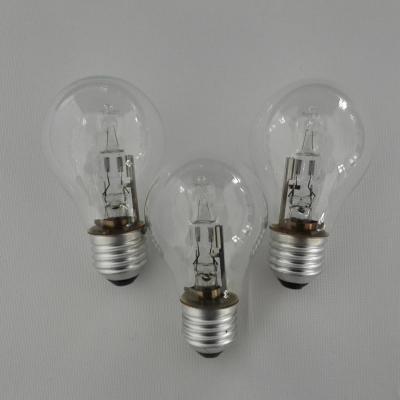 China Widely Used China Product A60 A55 28W 42W 53W 220V 2700K Clear Globe Halogen Lamp Bulb Light for sale