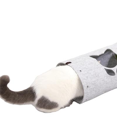 China New Arrival Viable Pet Cat Tunnel /toy for Cat Felt Pet House for sale