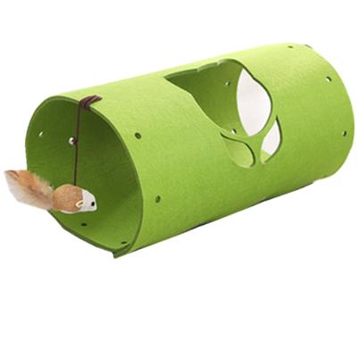 China Viable New Style In Running Pet Cat Toy Collapsible DIY Felt Toys Cat Play Tunnel for sale