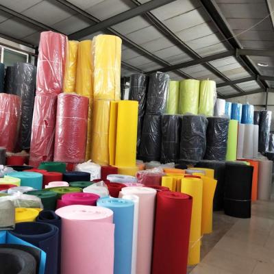 China Waterproof Soft Recycled Nonwoven Polyester Felt Fabric Roll Wool Felt Fabric Sheet Wholesale for sale