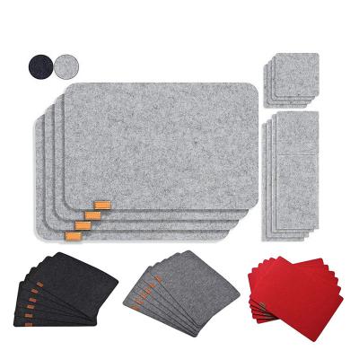 China Viable Wholesale Custom Felt Place Mat Table Cloth Felt Table Mat for sale