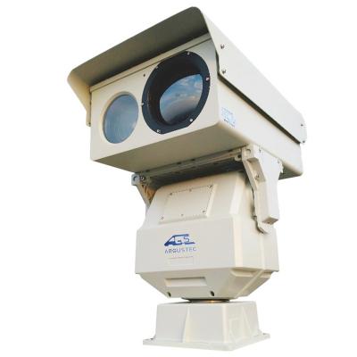 China PAN-TILT 6km Detection Farm Security Surveillance Thermal Camera with HD Visible Camera for Day and Night Monitor for sale