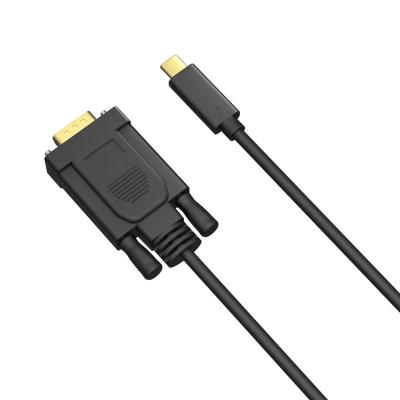 China COMPUTER 2M USB C Male to VGA C Male 1080P Data Cables TYPE to VGA Cable Converter for Laptop for sale