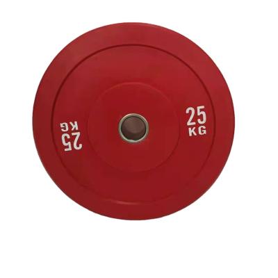 China Popular Commercial Use Cast Iron BarbellSets Weight Stack PlateFitness Colors Film Buffer Panel Rubber Dish for sale