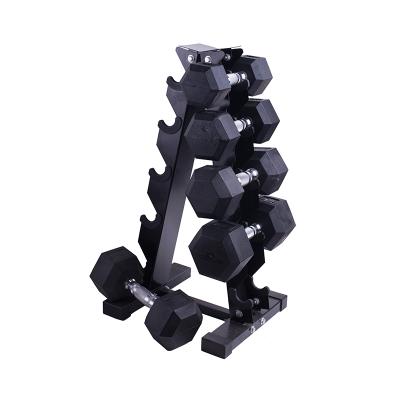 China high quality scratch-proof black can be customized convenient metal dumbbell rack for storage fitness equipment for sale