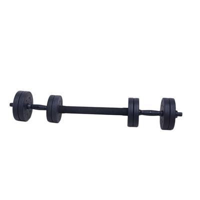 China Plastic Dip In Cement Convenient Dumbbell PE+ High Quality Colorful Cement Blend Dumbbell For Fitness for sale