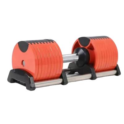 China Multi-Fitness Inexpensive Function Assembly Direct Selling Adjustable Arbitrary Color Can Be Mix Customized 20KG/30KG/24KG/36KG PE+ Cement Flexible Mini Dumbbell For Fitness for sale