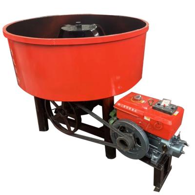 China Building Material Stores Supplier Diesel Small Concrete Pan Mixer Cement for sale