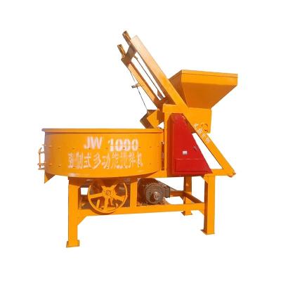 China Factory Small Concrete Mixer Cement Pan With Hopper Concrete Mixer for sale