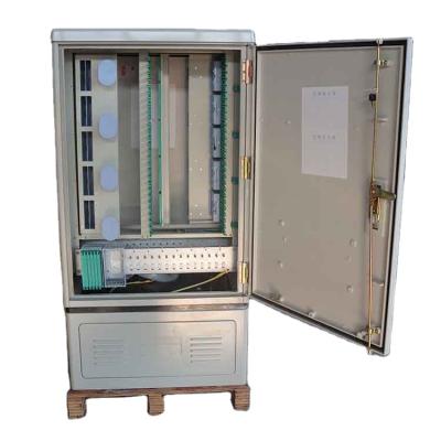 China FTTH 96 Network FTTB FTTX Outdoor 144 Core Fiber Optic Distribution Cabinet with Fiber Optic Cable Fixing, Termination, Protection Function for sale