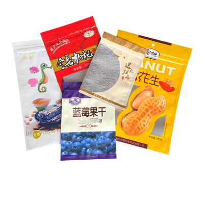 China Custom Size Logo Moisture Proof Standing Aluminum Foil Bags Packaging Bags Food Plastic Pouches for sale